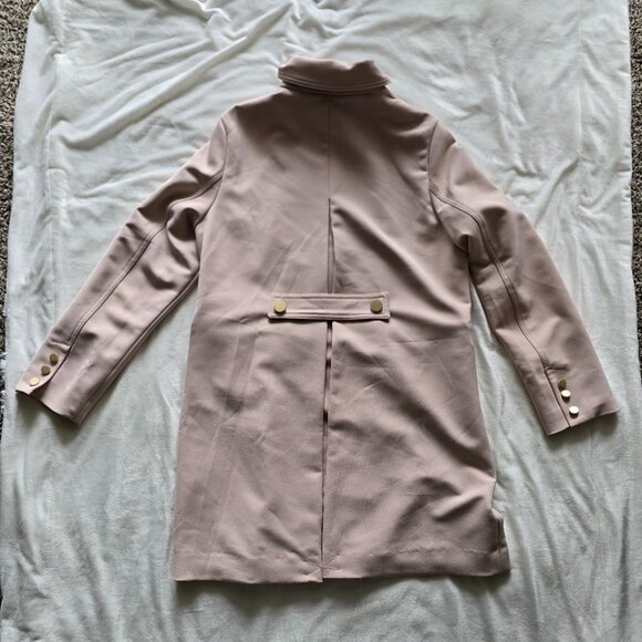 T Tahari Sophie Single-Breasted Coat - Rose Quartz Pink - Picture 9 of 16